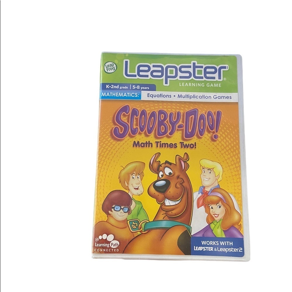 Leapster Scooby Doo Math Times Two K-2nd Gr Equations Multiplication Learn Game